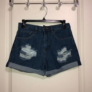 Forever 21 Dark Denim Shorts